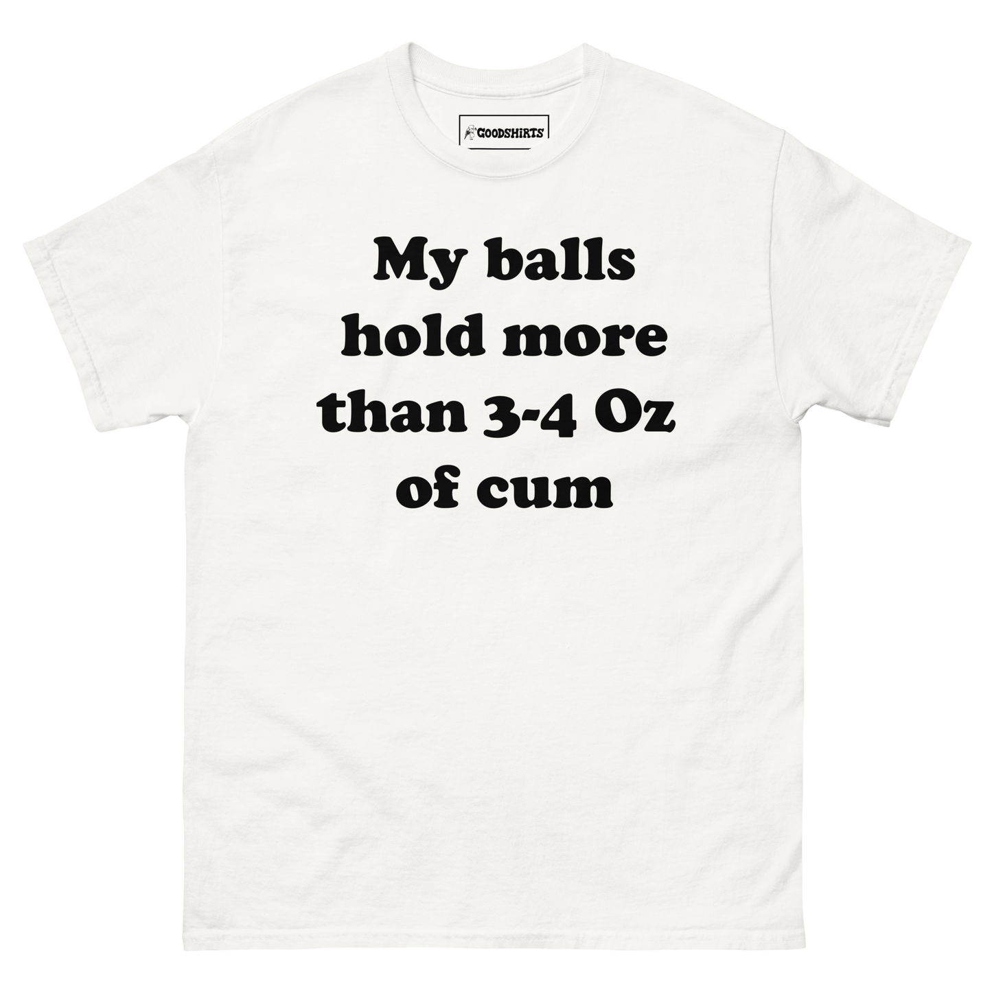 My Balls Hold More Than 3-4 Oz Of Cum.