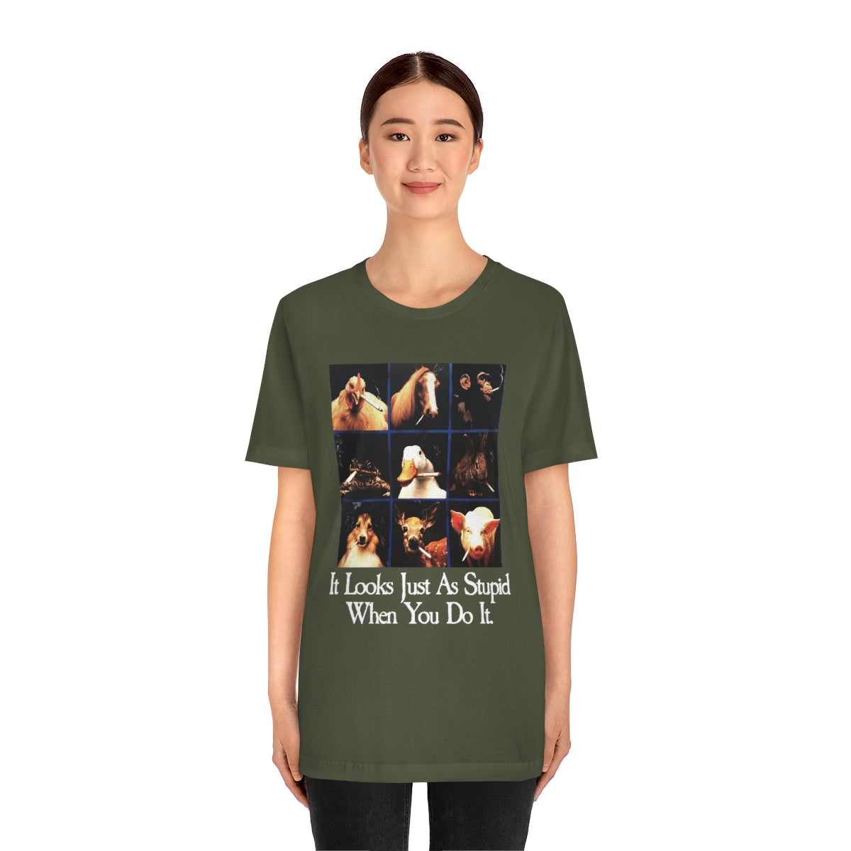 It looks just as stupid when you do it.