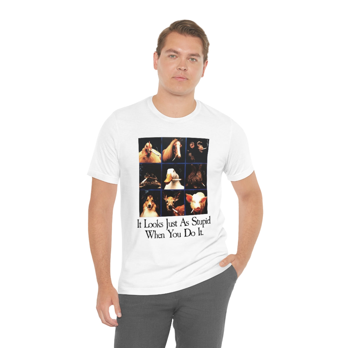 It looks just as stupid when you do it.