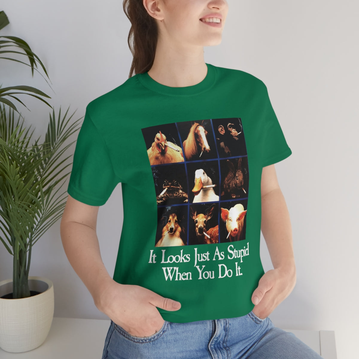 It looks just as stupid when you do it.