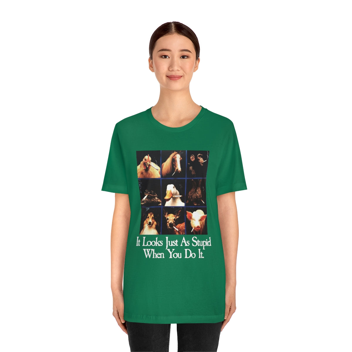 It looks just as stupid when you do it.