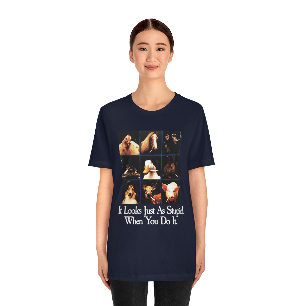 It looks just as stupid when you do it.