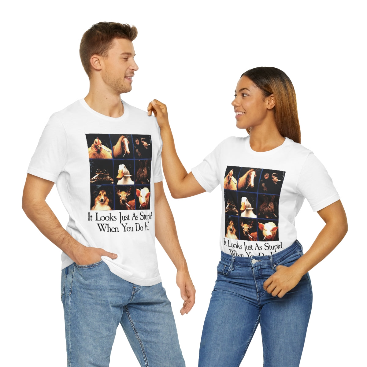 It looks just as stupid when you do it.