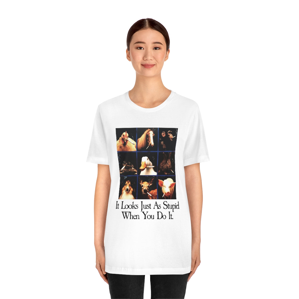 It looks just as stupid when you do it.