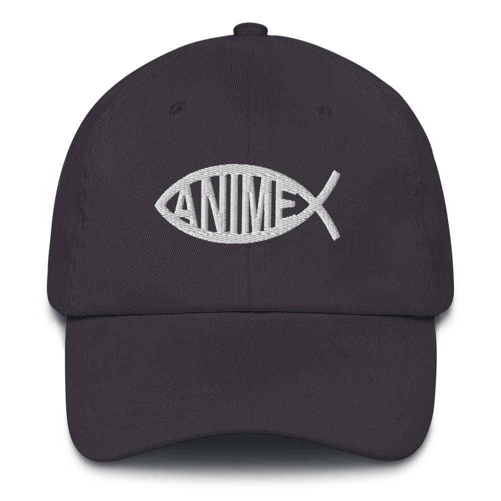 Anime Fish Dad Hat.