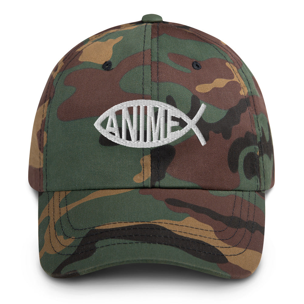 Anime Fish Dad Hat.