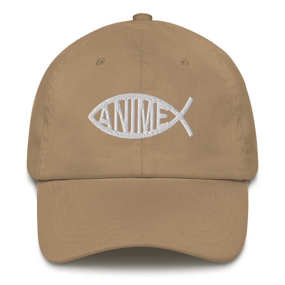 Anime Fish Dad Hat.