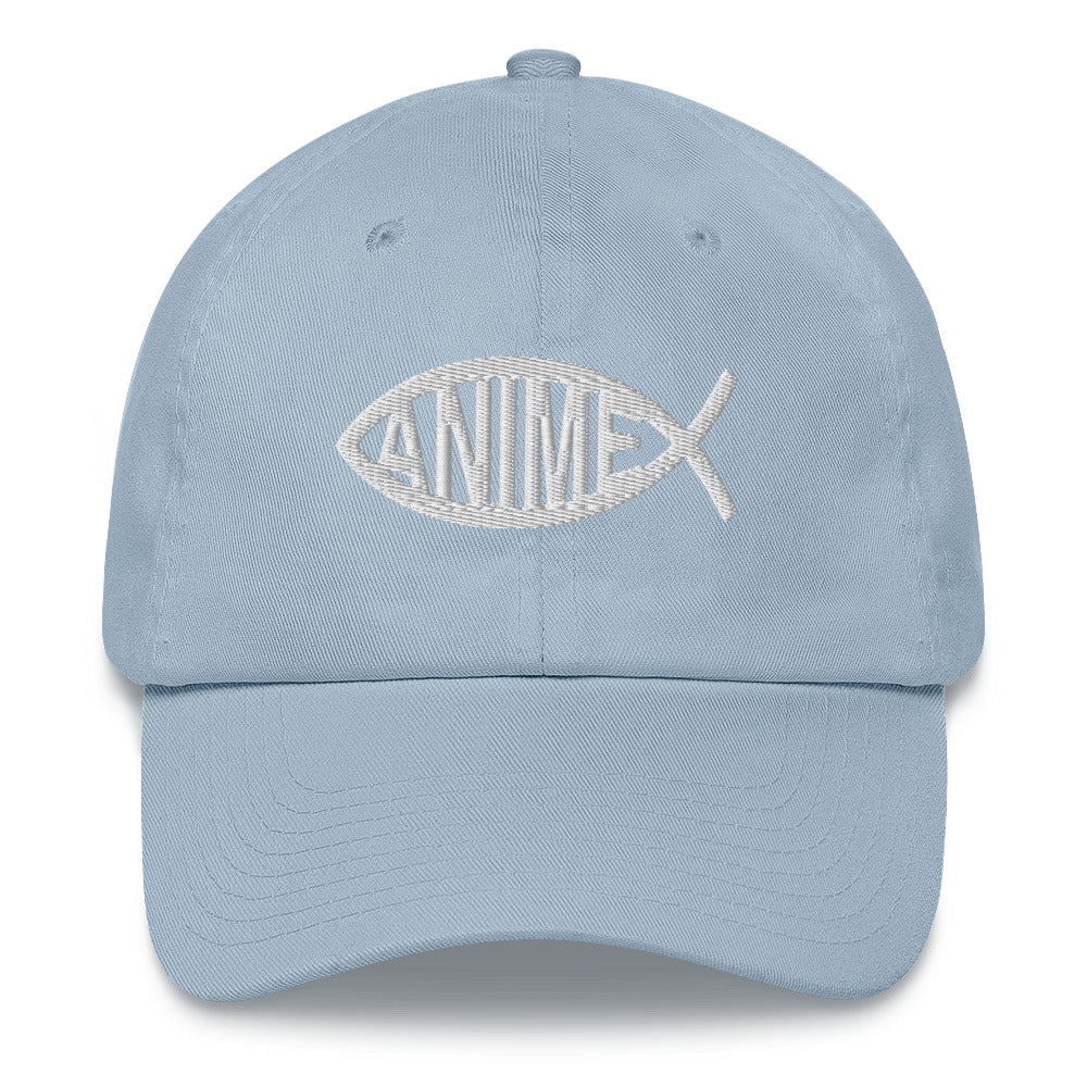 Anime Fish Dad Hat.