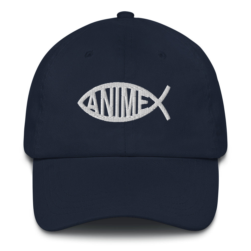 Anime Fish Dad Hat.