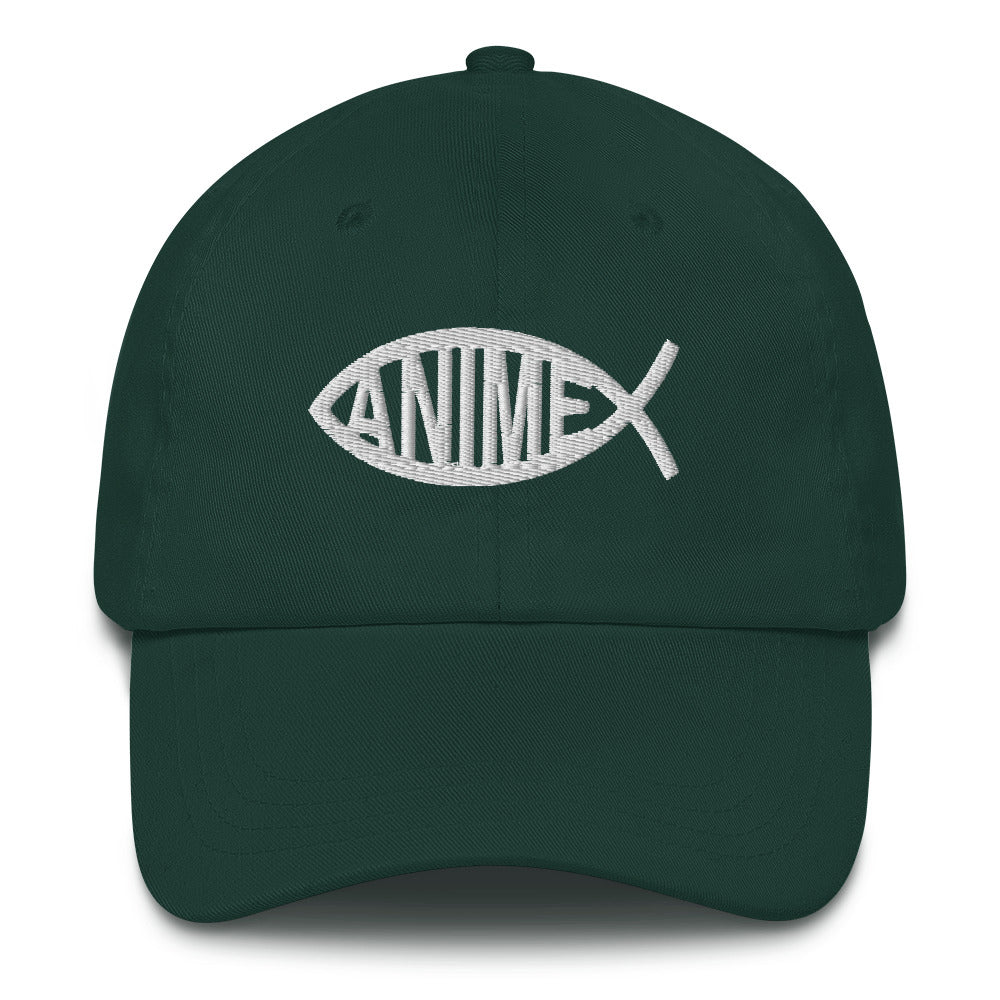 Anime Fish Dad Hat.