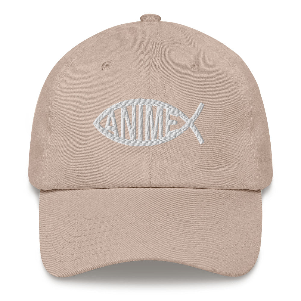 Anime Fish Dad Hat.