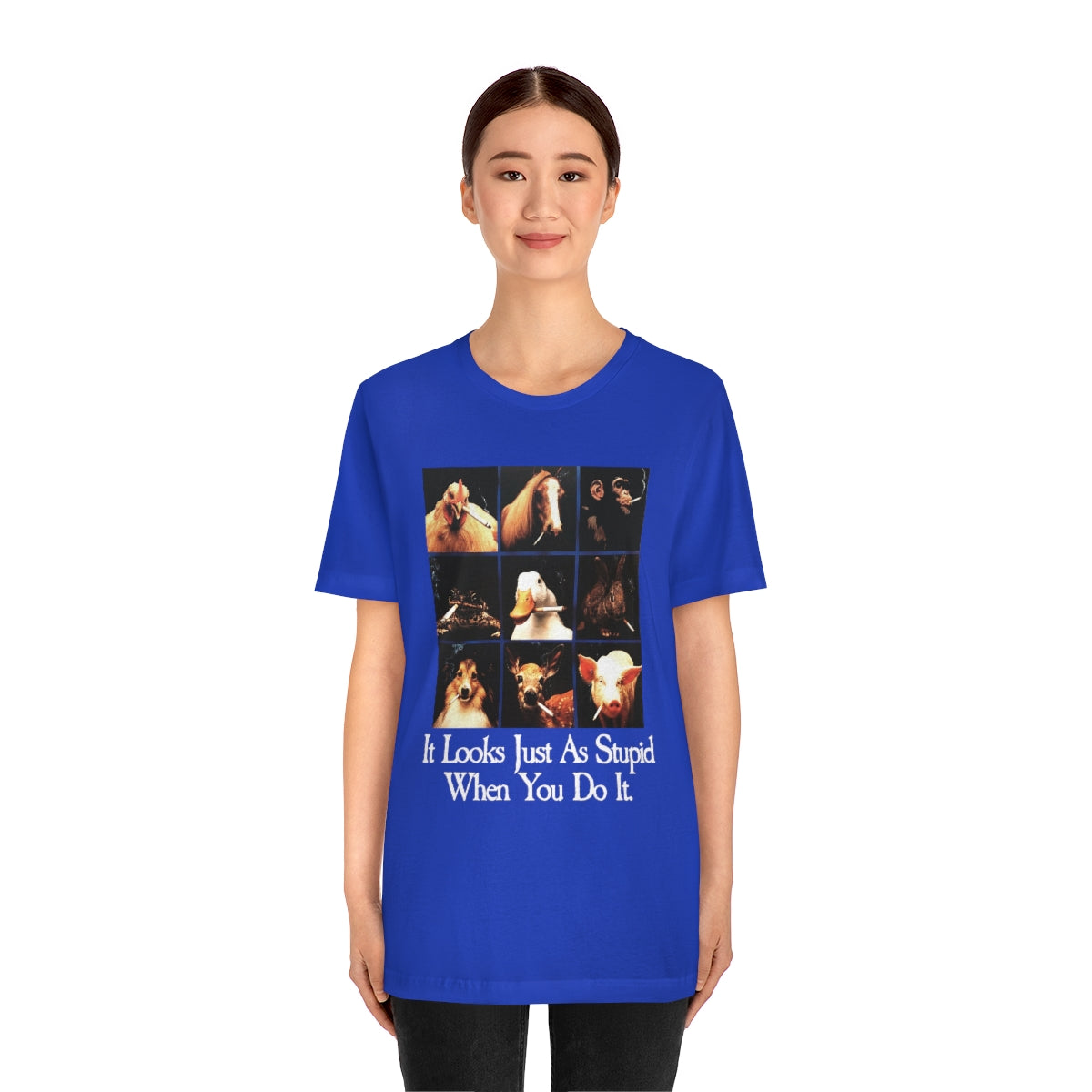 It looks just as stupid when you do it.