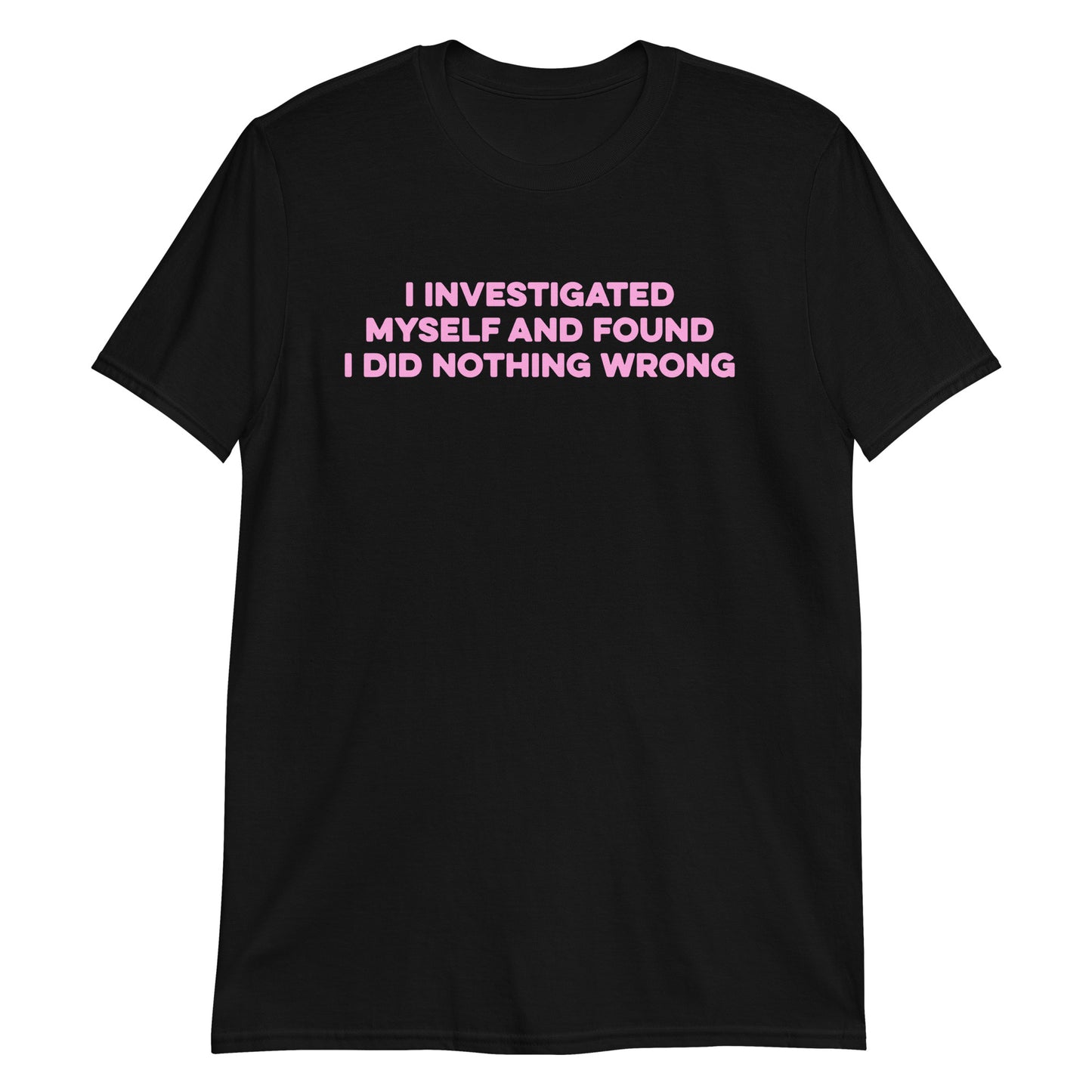 I Investigated Myself.