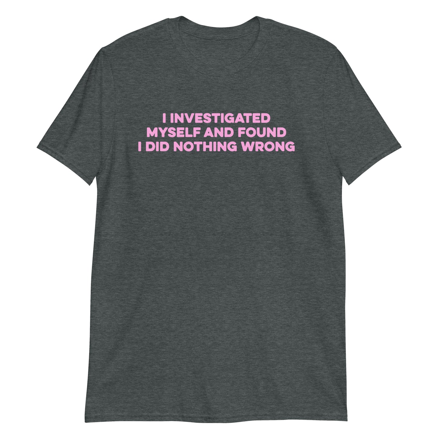 I Investigated Myself.