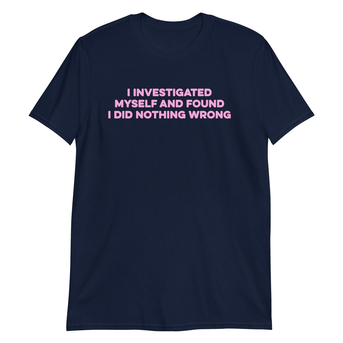 I Investigated Myself.