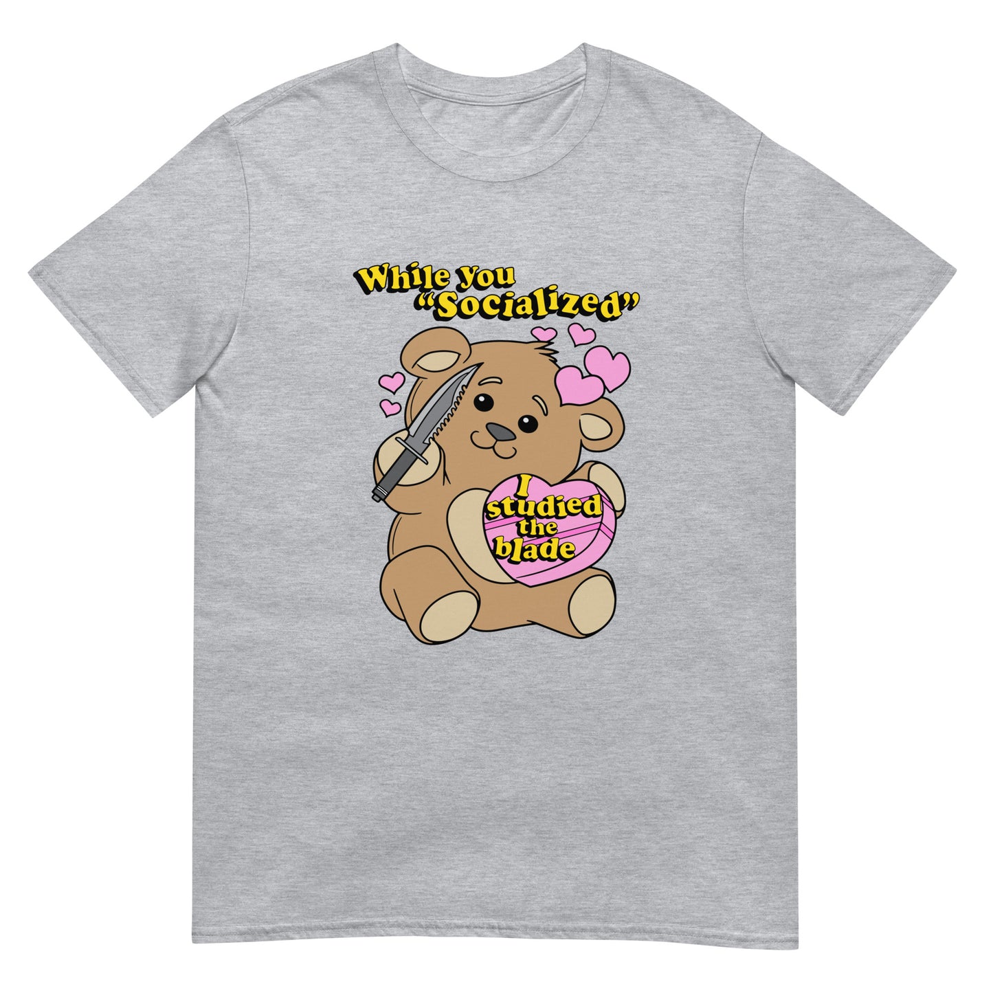 While you "socialized" I studied the blade.