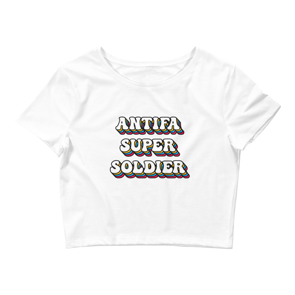 Antifa Super Soldier Baby Tee.