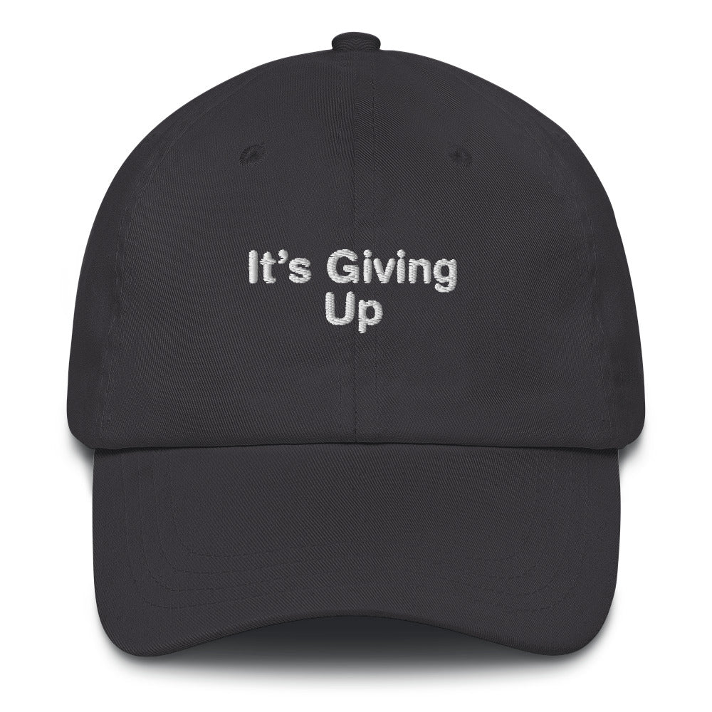 It's Giving Up Hat.