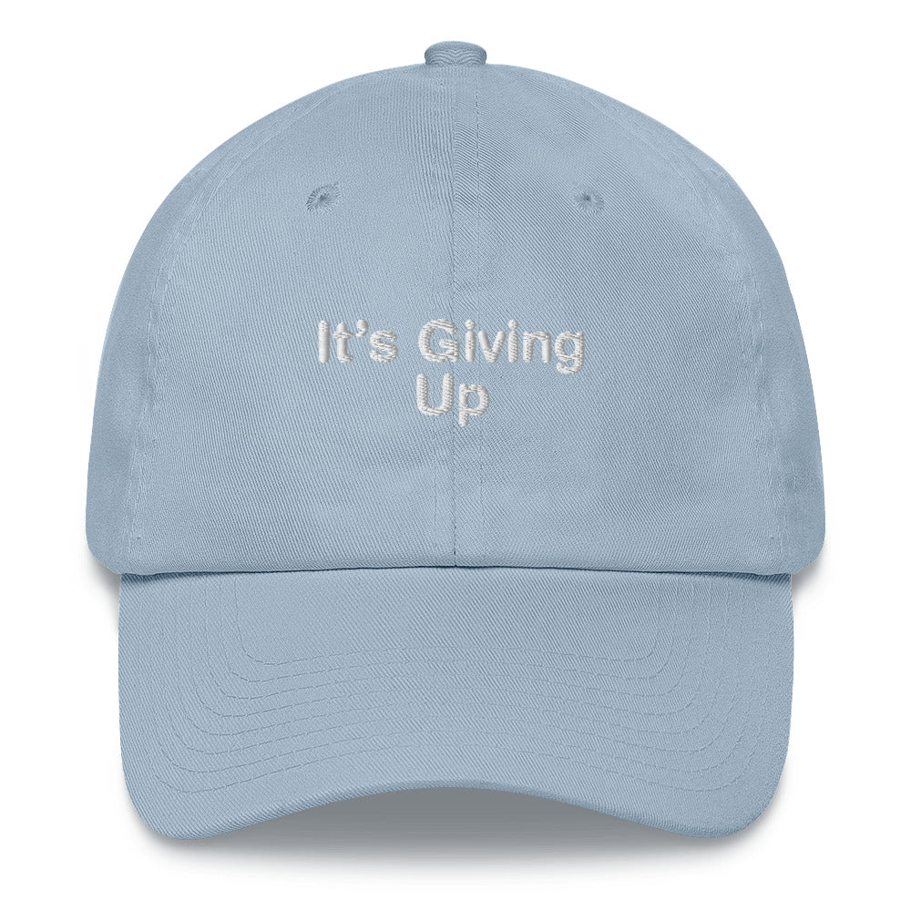 It's Giving Up Hat.