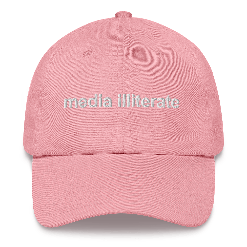 Media Illiterate Dad Hat.