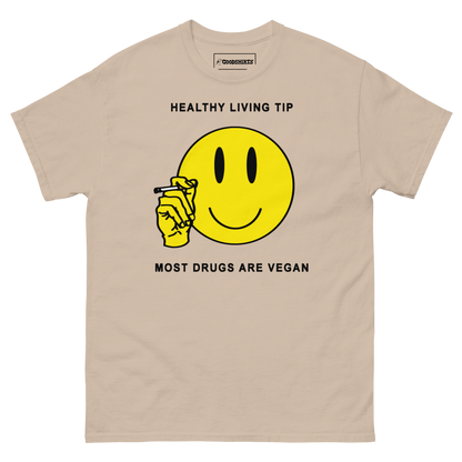 Healthy Living Tip, Most Drugs Are Vegan by Renaissance Man.