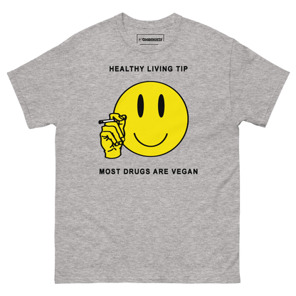 Healthy Living Tip, Most Drugs Are Vegan by Renaissance Man.