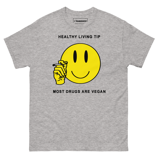 Healthy Living Tip, Most Drugs Are Vegan by Renaissance Man.