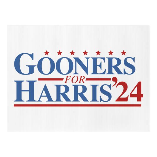 Gooners For Harris Yard Sign.